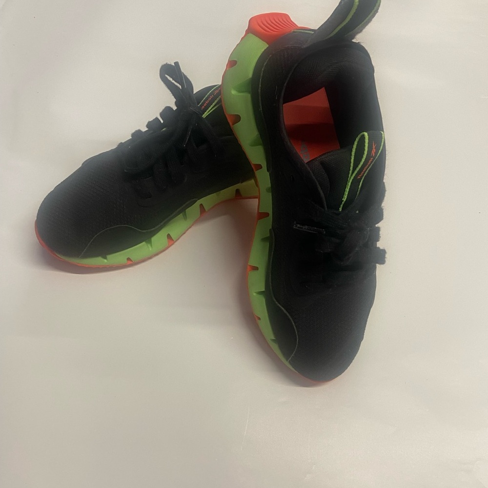 Kids Black and Green Shoes